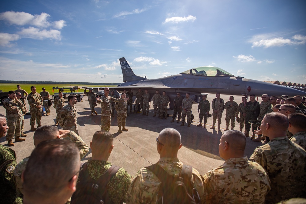 PISAJ 21 class visits McEntire Joint National Guard Base to learn about aircraft maintenance