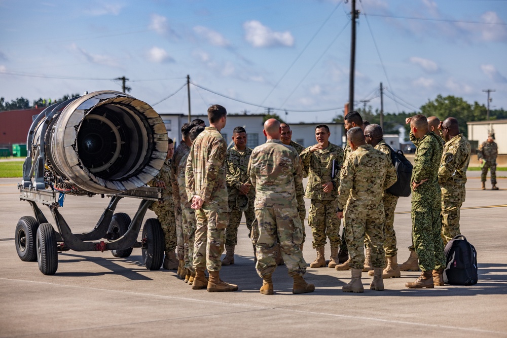 PISAJ 21 class visits McEntire Joint National Guard Base to learn about aircraft maintenance