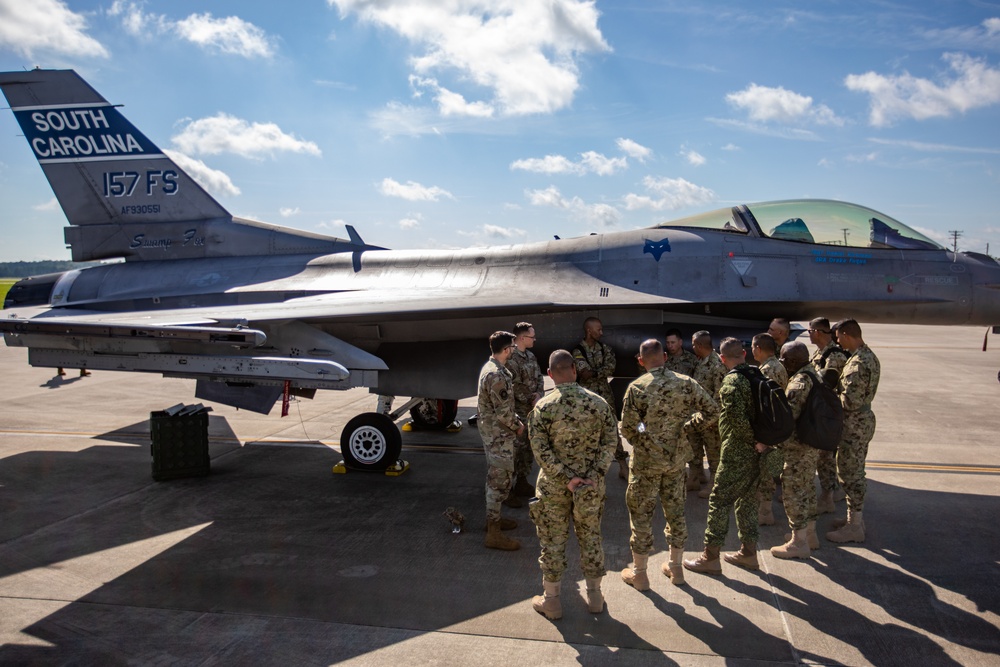 PISAJ 21 class visits McEntire Joint National Guard Base to learn about aircraft maintenance