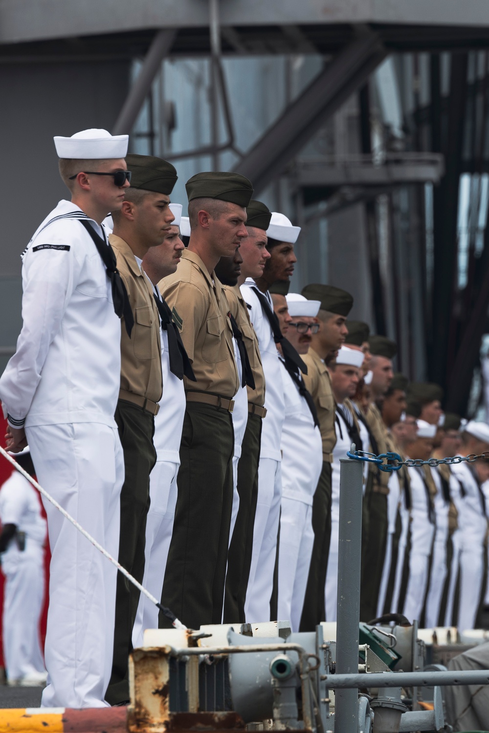 USS Iwo Jima Depart Naval Station Norfolk For Deployment
