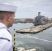 USS Iwo Jima Depart Naval Station Norfolk For Deployment