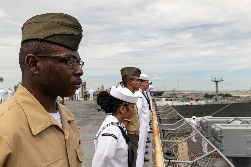 22nd MEU(SOC) Departs Naval Station Norfolk for Deployment