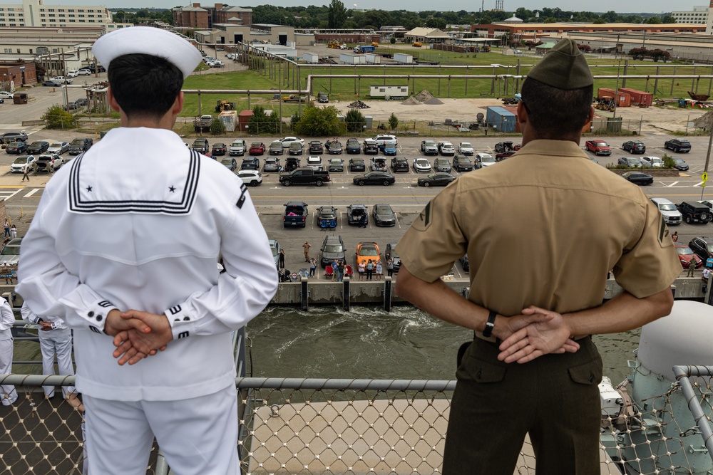 22nd MEU(SOC) Departs Naval Station Norfolk for Deployment