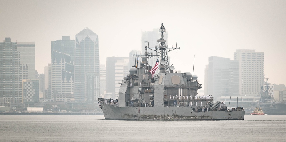 USS Princeton Returns to San Diego