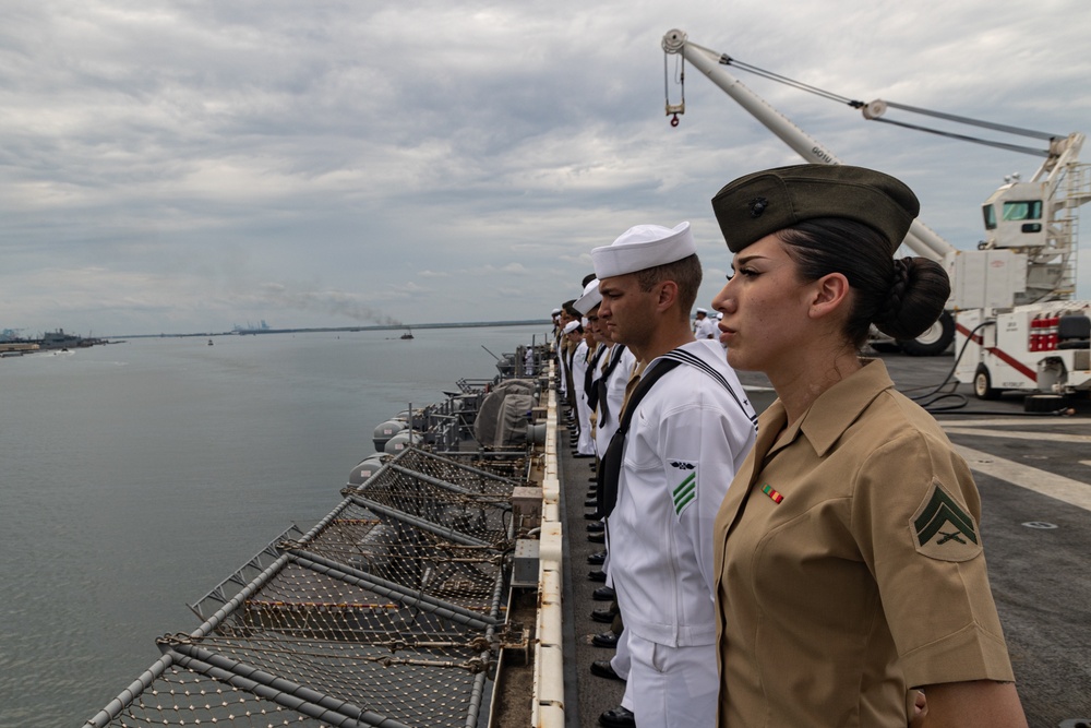 22nd MEU(SOC) Departs Naval Station Norfolk for Deployment