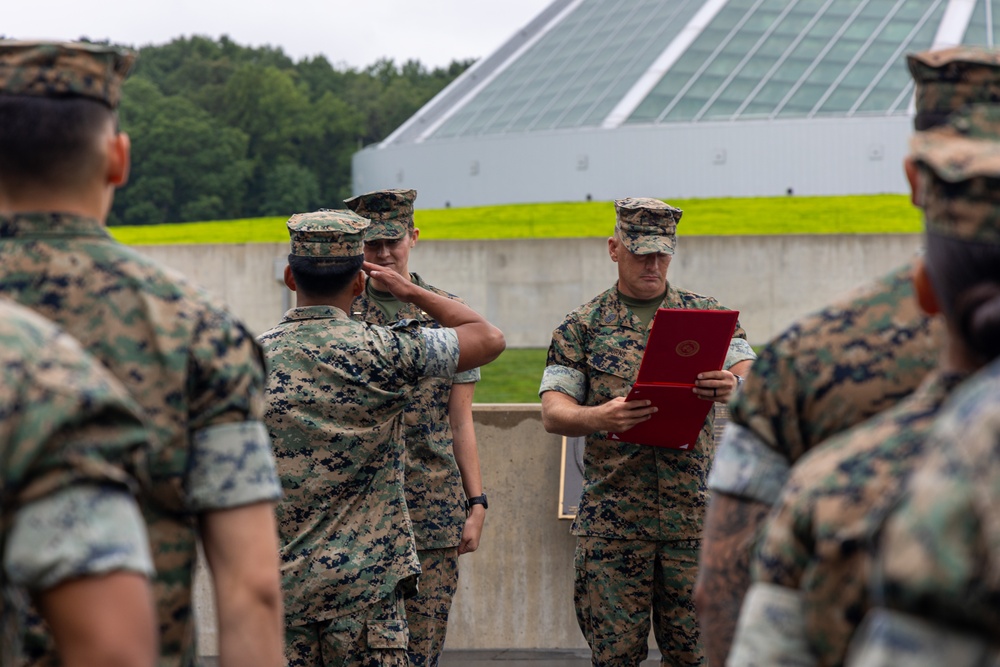CLB-22 visits Marine Corps Museum