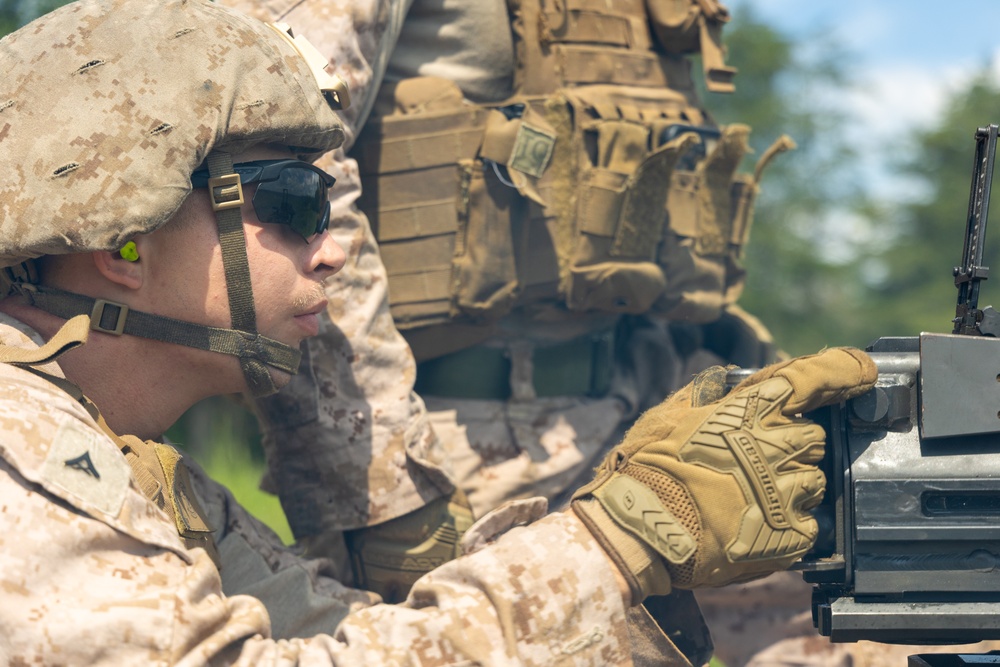 SPMAGTF-ACM DFT CLB-22 Mk-19 live-fire range