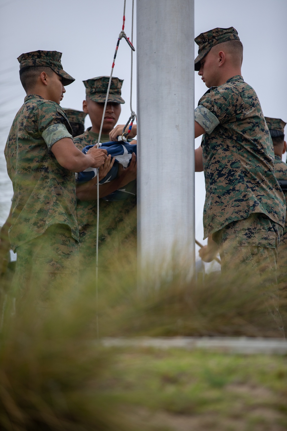 1st MARDIV holds quarterly colors ceremony