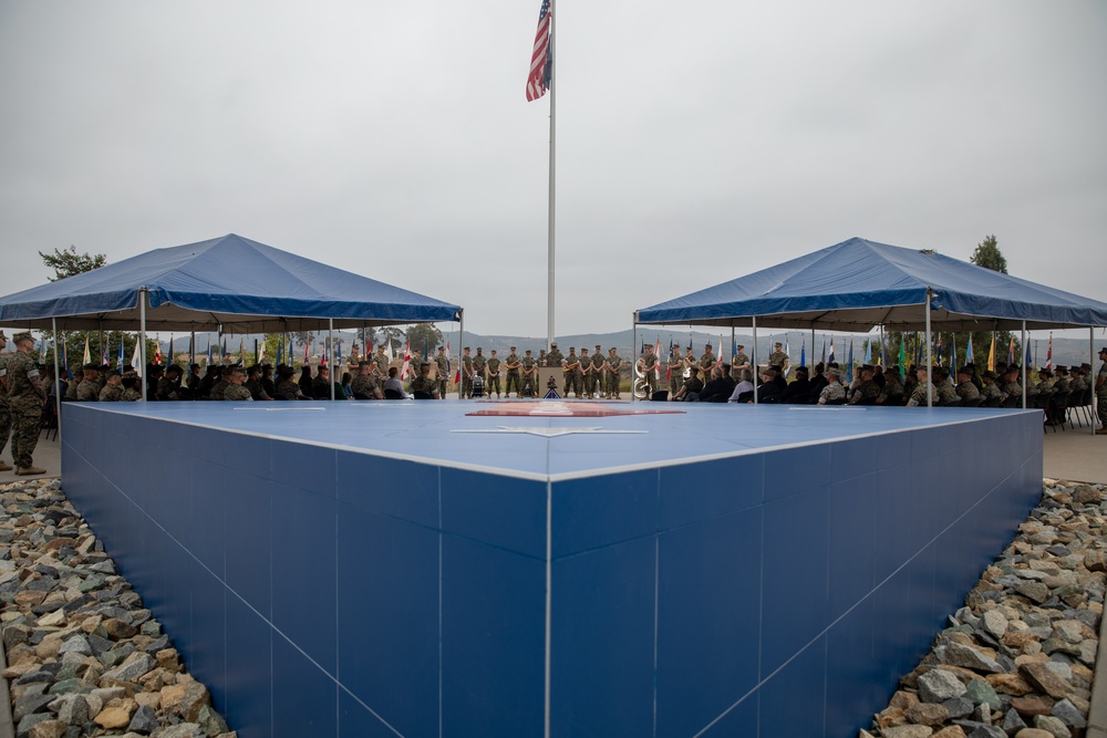 1st MARDIV holds quarterly colors ceremony