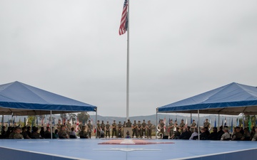 1st MARDIV holds quarterly colors ceremony