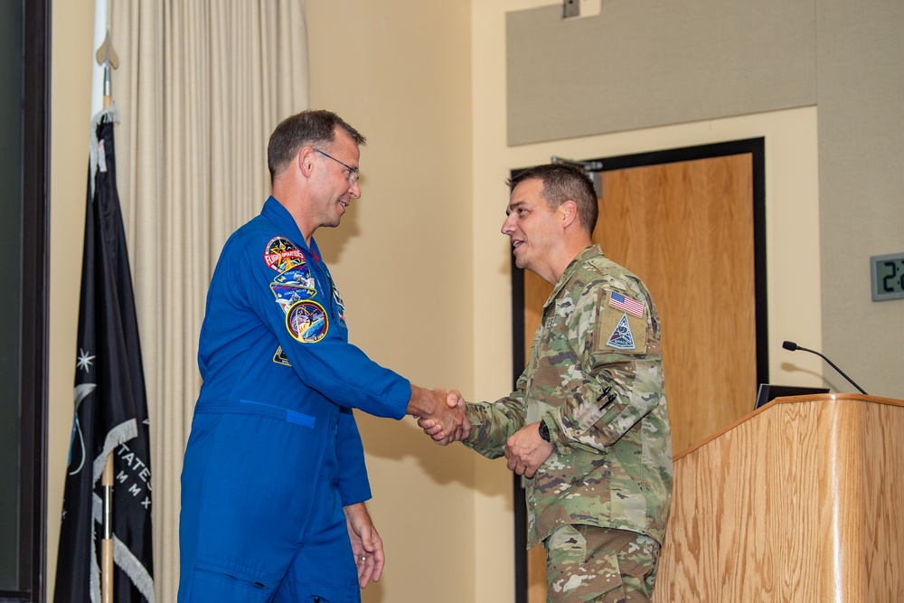 Brigadier General Nick Hague Visit to Schriever