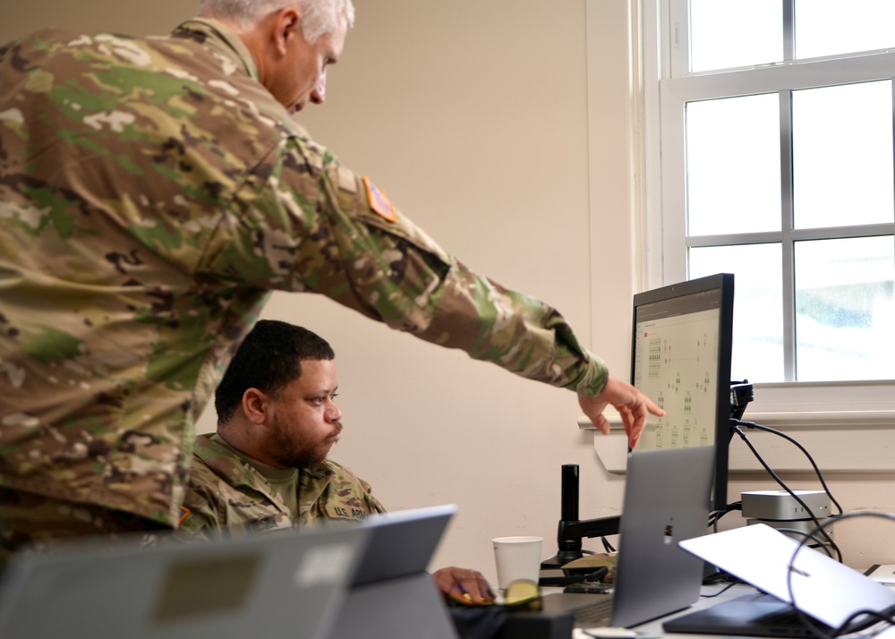 Maryland Army National Guard cyber soldiers lead certification exercise for sister units