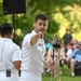 U.S. Navy Band Cruisers perform on the back lawn of the Fairfax County Government Center