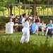 U.S. Navy Band Cruisers perform on the back lawn of the Fairfax County Government Center