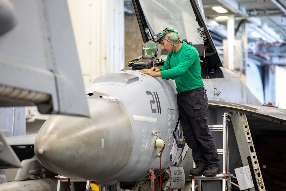 Abraham Lincoln conducts routine operations
