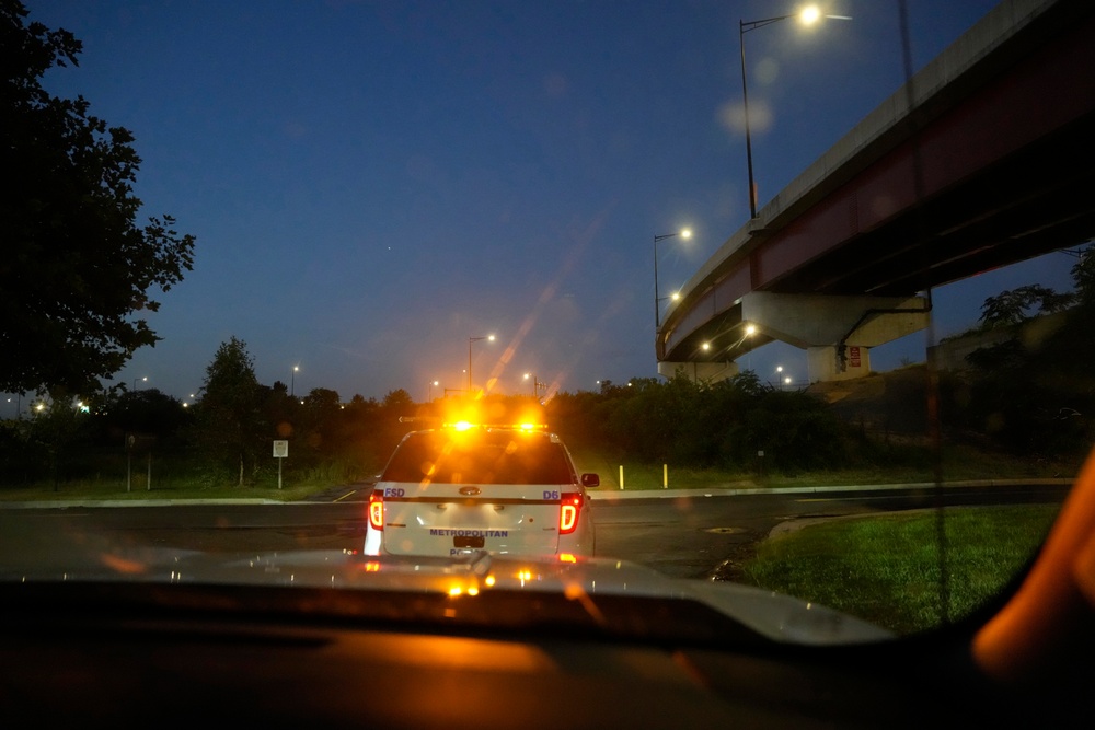 U.S. Border Patrol agents patrol alongside D.C. Police