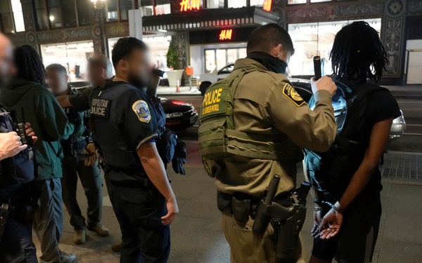 U.S. Border Patrol agents patrol alongside D.C. Police