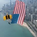 U.S. Army Parachute Team jumps for Chicago Air and Water Show