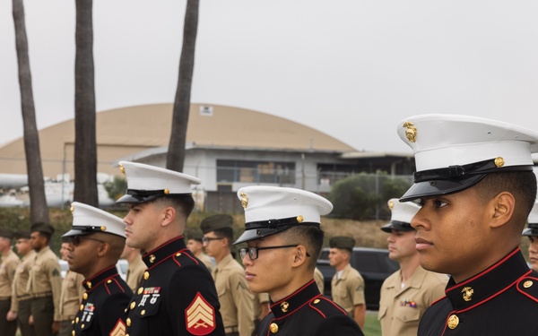 Marines with MWHS-3 perform uniform inspections