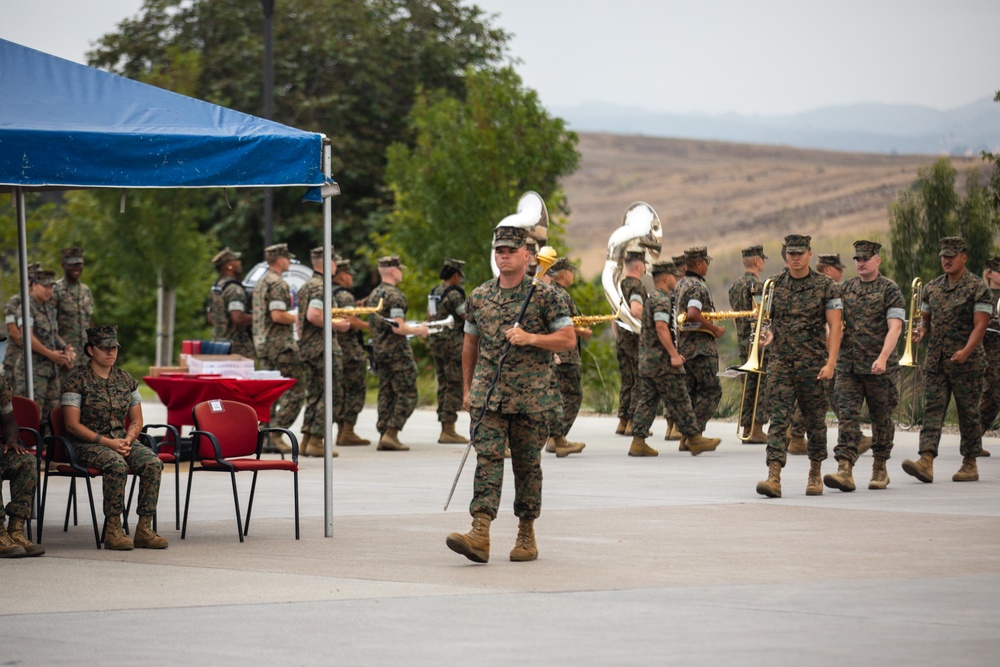 1st MARDIV holds quarterly colors ceremony