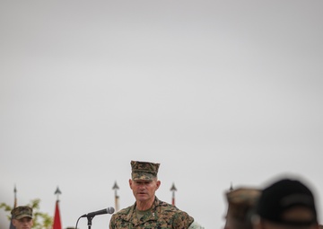 1st MARDIV holds quarterly colors ceremony