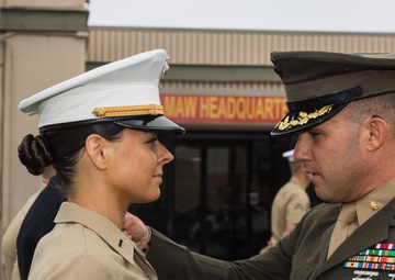 Marines with MWHS-3 perform uniform inspections