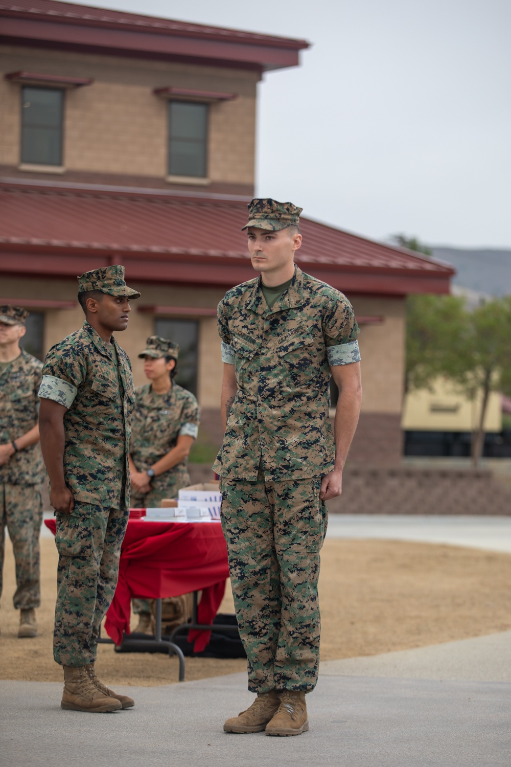 1st MARDIV holds quarterly colors ceremony