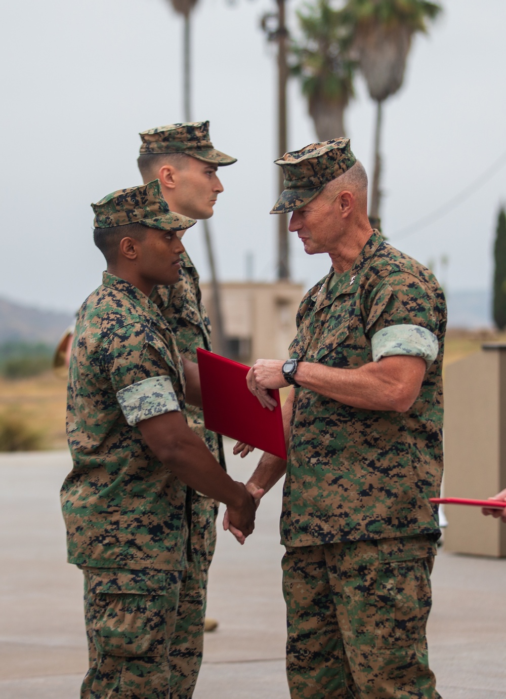 1st MARDIV holds quarterly colors ceremony