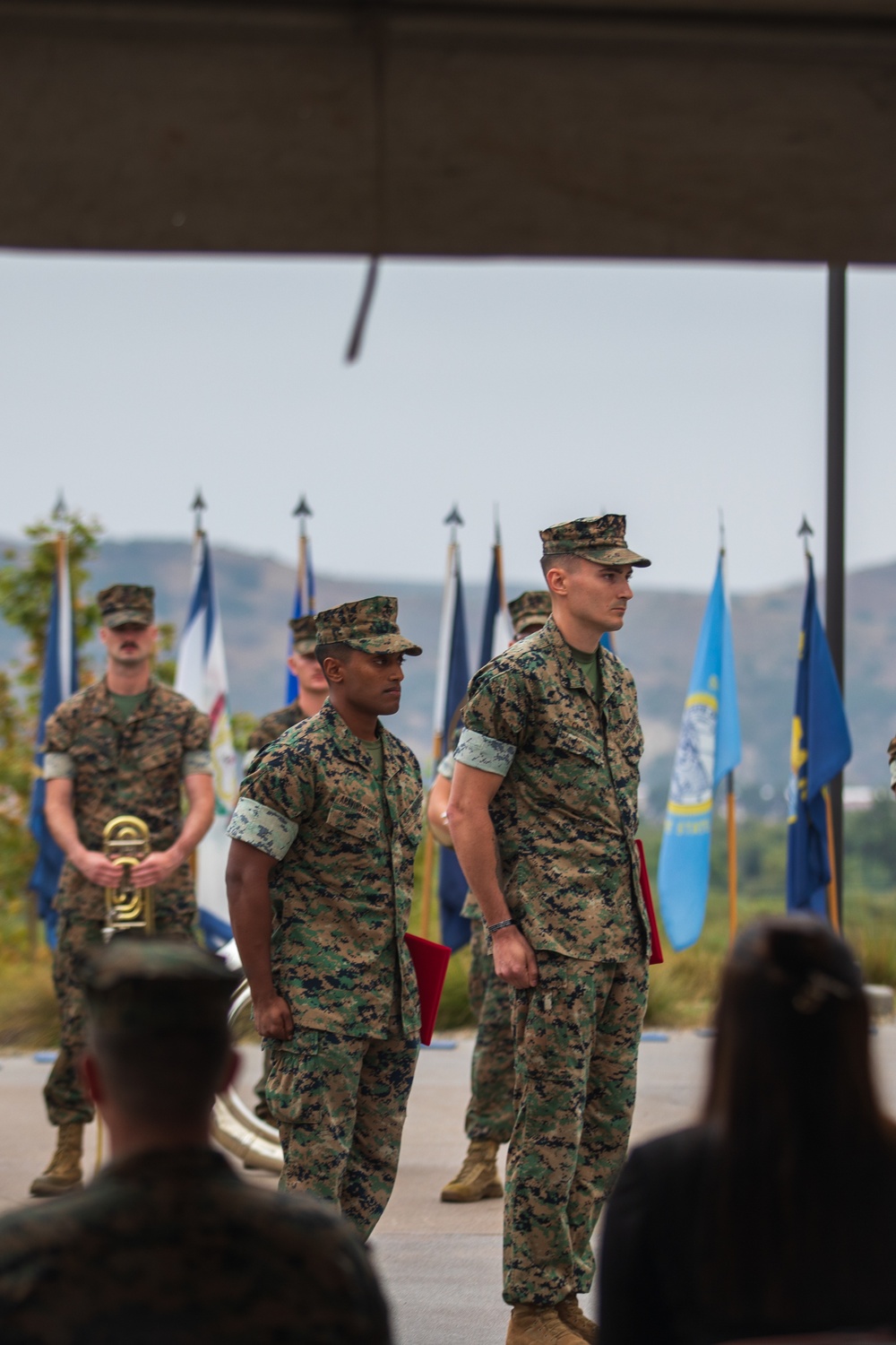 1st MARDIV holds quarterly colors ceremony