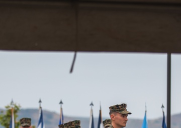 1st MARDIV holds quarterly colors ceremony
