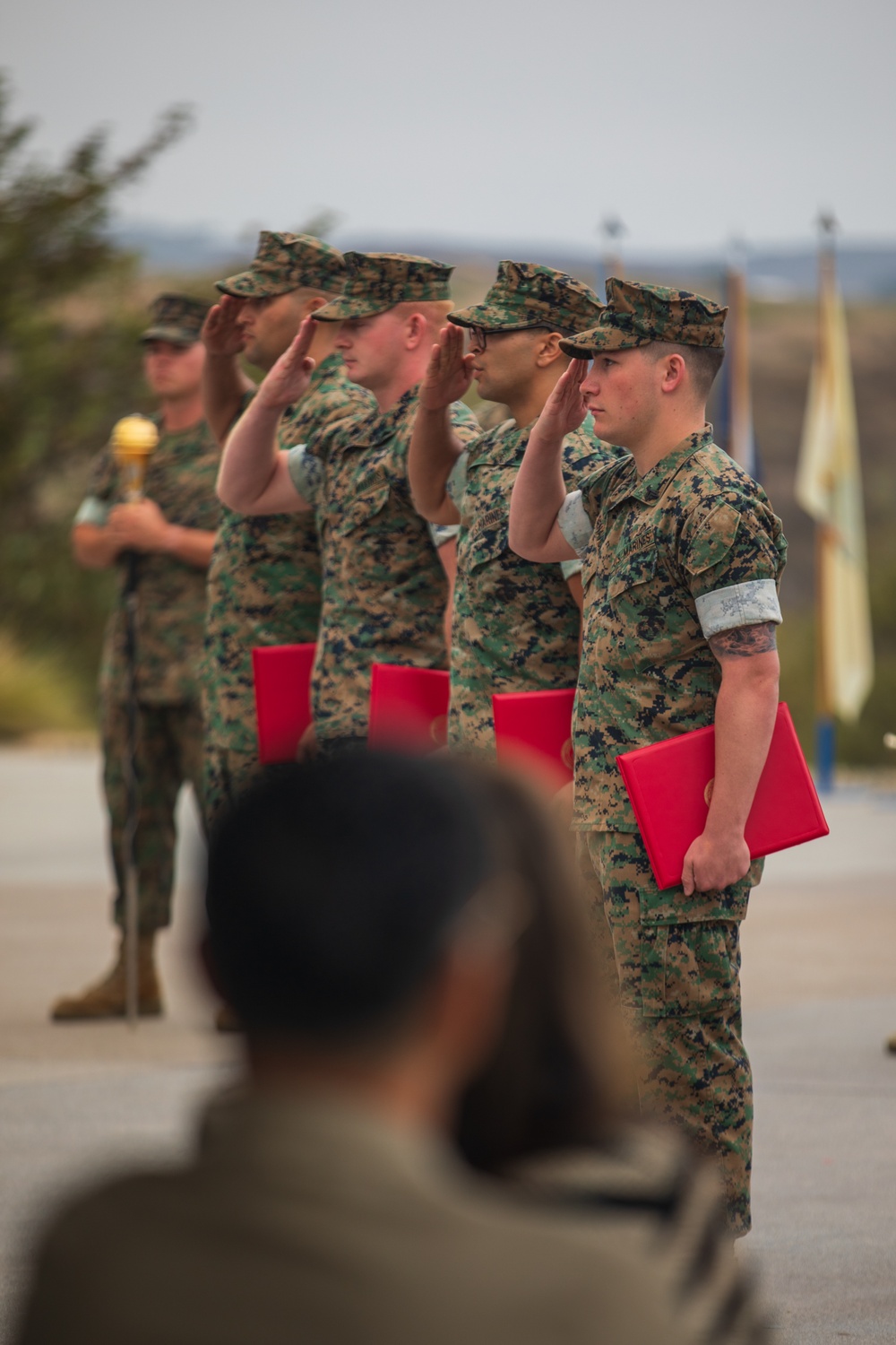 1st MARDIV holds quarterly colors ceremony