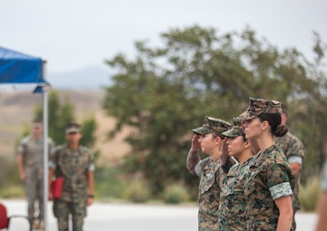 1st MARDIV holds quarterly colors ceremony