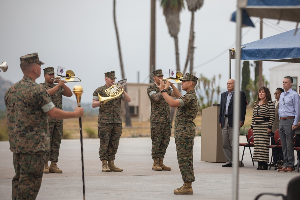 1st MARDIV holds quarterly colors ceremony