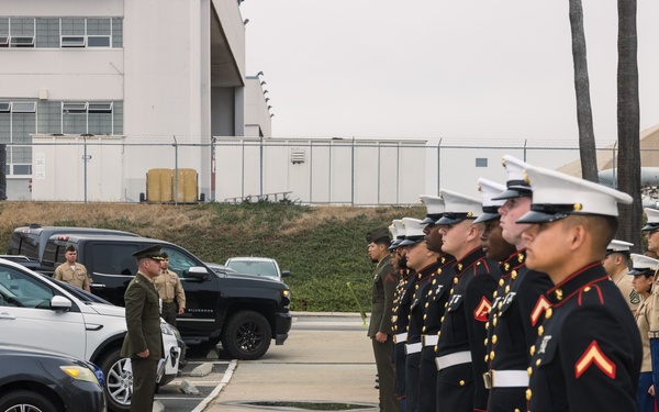 Marines with MWHS-3 perform uniform inspections
