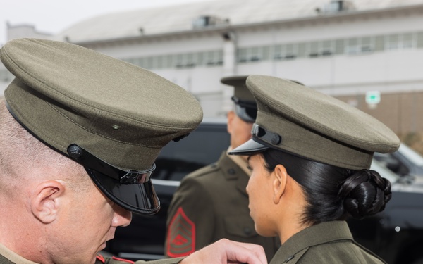 Marines with MWHS-3 perform uniform inspections