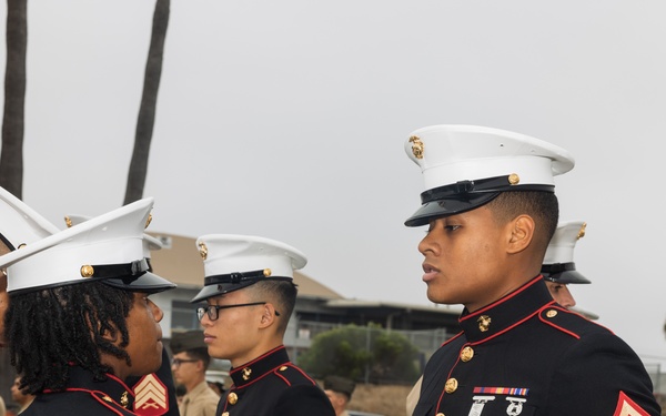 Marines with MWHS-3 perform uniform inspections