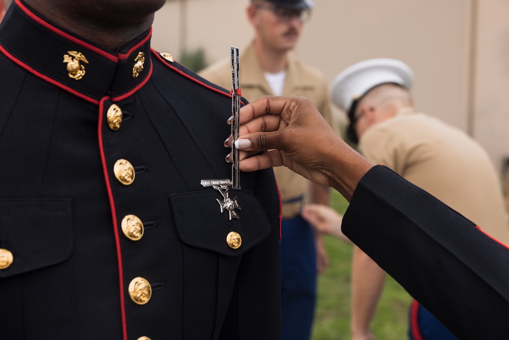 Marines with MWHS-3 perform uniform inspections