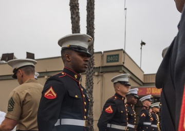Marines with MWHS-3 perform uniform inspections