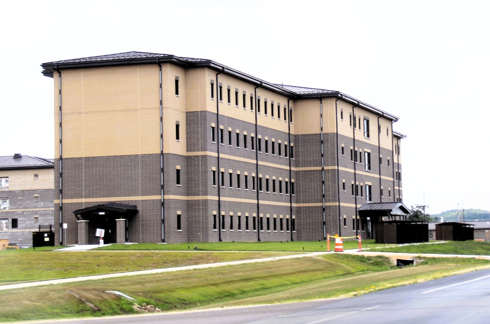 August 2025 construction operations for South Barracks Project at Fort McCoy