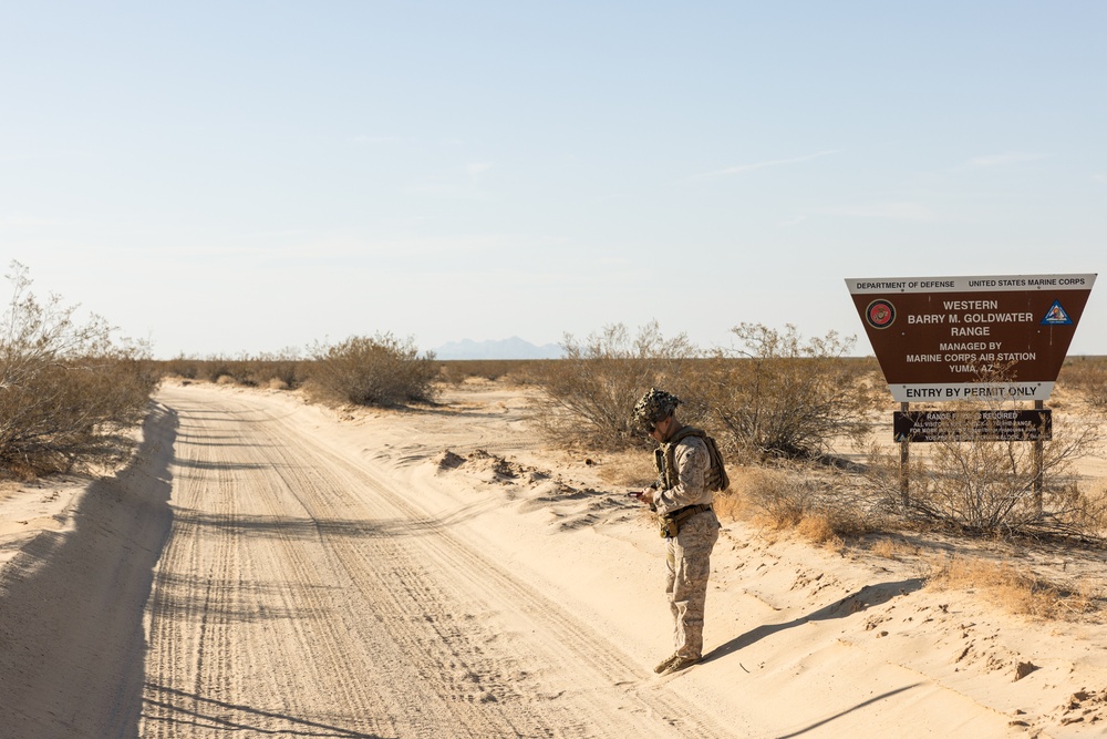 Combat Logistics Battalion 15 Marines conduct route reconnaissance