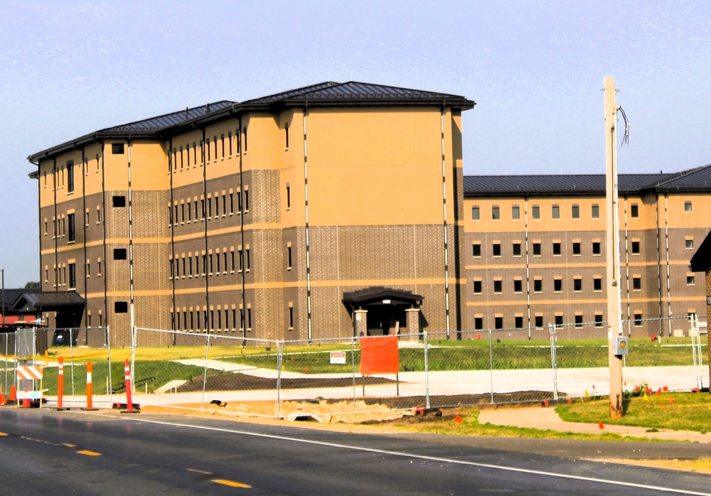 August 2025 construction operations for South Barracks Project at Fort McCoy