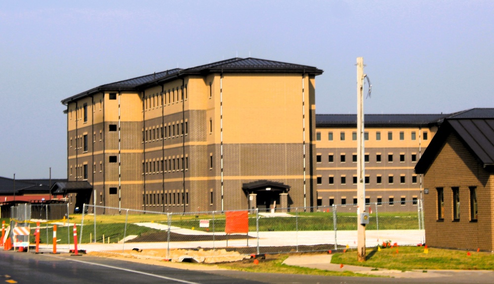 August 2025 construction operations for South Barracks Project at Fort McCoy