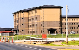 August 2025 construction operations for South Barracks Project at Fort McCoy