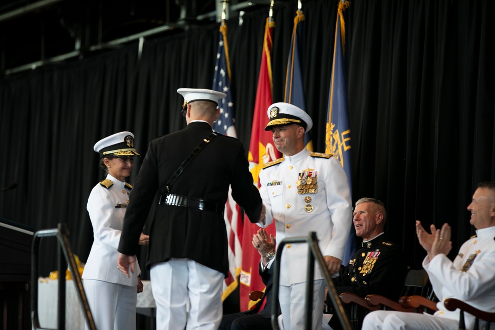 ACNO Adm. Jim Kilby Participates in USNA Change of Command Ceremony