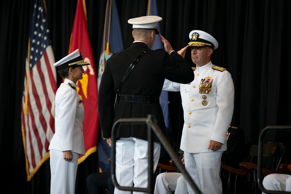 ACNO Adm. Jim Kilby Participates in USNA Change of Command Ceremony