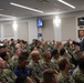 14th Master Chief Petty Officer of the Navy Steven Giordano talks to Senior Enlisted Academy Class 287.