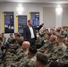 14th Master Chief Petty Officer of the Navy Steven Giordano talks to Senior Enlisted Academy Class 287.