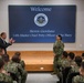 14th Master Chief Petty Officer of the Navy Steven Giordano talks to Senior Enlisted Academy Class 287.