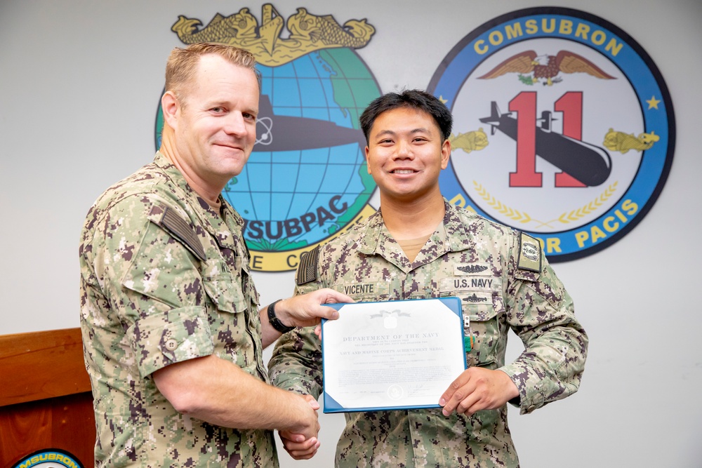 Commander, Submarine Squadron 11 Awards-At-Quarters