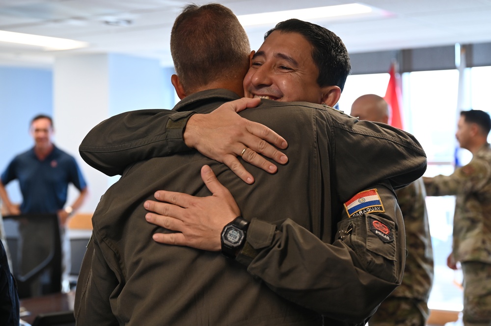 Paraguayan Air Force visits the 104th Fighter Wing